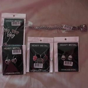 NWT Stainless Steel Jewelry Bundle of 5